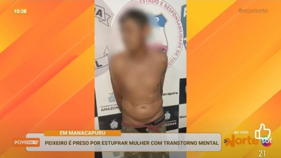 Peixeiro é preso suspeito de estuprar uma mulher com transtorno mental no AM
