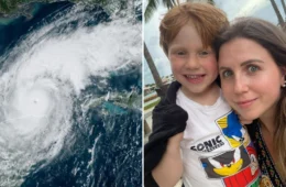 Furacão Milton: brasileira na Flórida mostra preparação para enfrentar furacão com o filho