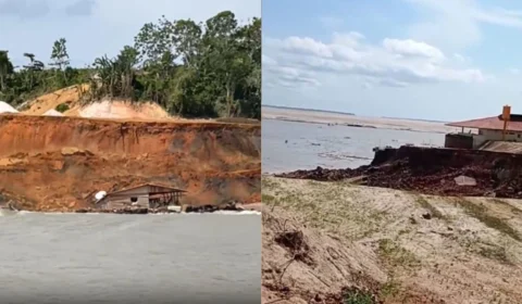 Porto de Manacapuru: veja vídeo do momento exato do desabamento
