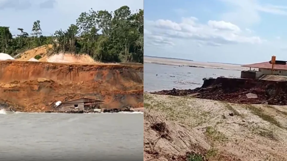 Porto de Manacapuru: veja vídeo do momento exato do desabamento