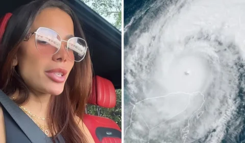 Anitta decide ficar na rota do ‘furacão Milton’ e explica motivo; confira