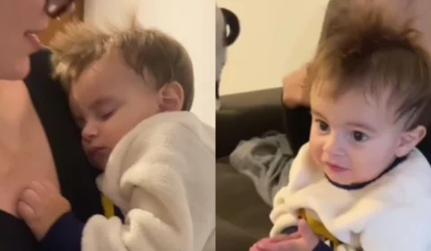 VÍDEO: Pais descobrem técnica inusitada para acordar bebê e viralizam nas redes sociais