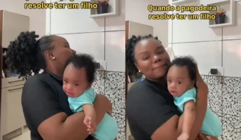 VÍDEO: Bebê pagodeira viraliza ao parar de chorar ao som de Zeca Pagodinho