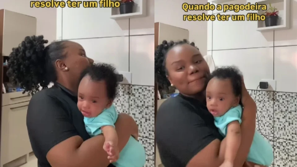 VÍDEO: Bebê pagodeira viraliza ao parar de chorar ao som de Zeca Pagodinho