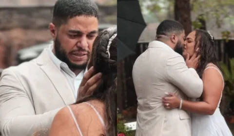 Vídeo de casamento na chuva viraliza pela animação dos convidados: assista