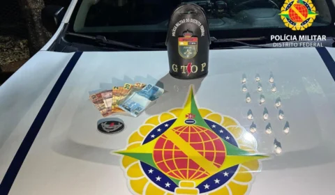 PMDF prende em flagrante homem com cocaína e dinheiro no Parque da Cidade