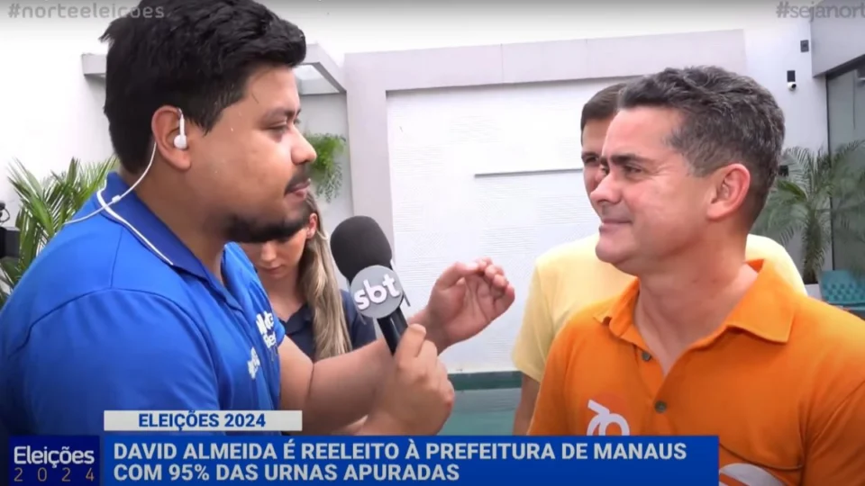 Segundo turno: reeleito, David Almeida confirma entrevista na TV Norte