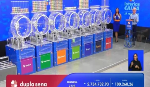 Dupla Sena 2728: sem vencedor, prêmio aumenta para R$ 6,2 milhões