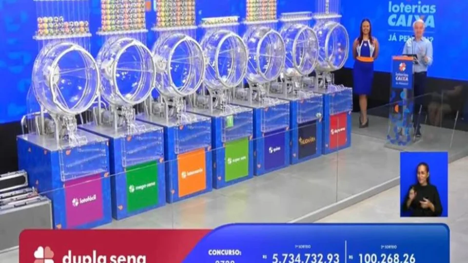 Dupla Sena 2728: sem vencedor, prêmio aumenta para R$ 6,2 milhões