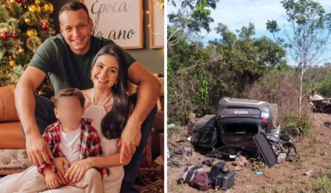Família de Rondônia morre após pneu de caminhão estourar e colidir com carro em MT