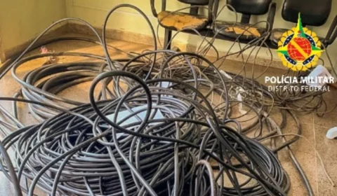 Dois flagrantes de furto de cabos resultam em prisões no DF
