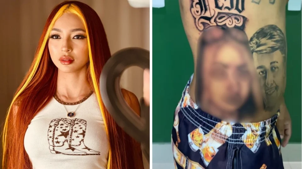 Goiano tatua rosto gigante da Ruivinha de Marte no corpo; veja