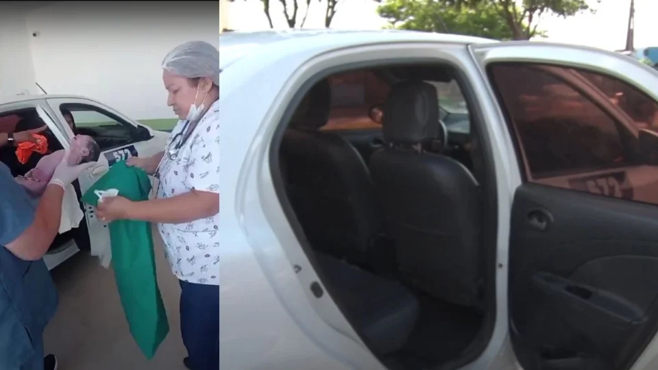 Mulher dá à luz dentro de táxi a caminho da maternidade