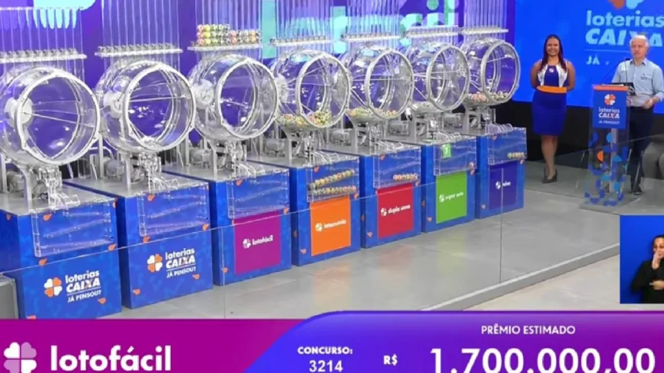 Lotofácil 3214: três apostas dividem o prêmio de R$ 1,7 milhão