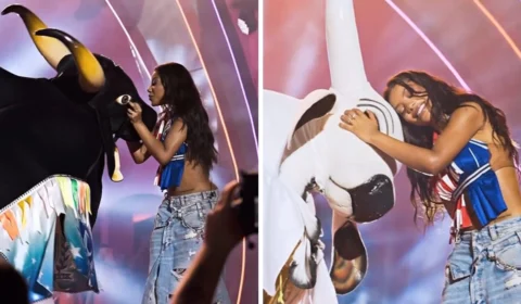 Ludmilla surpreende ao convidar Garantido e Caprichoso para show em Manaus; assista