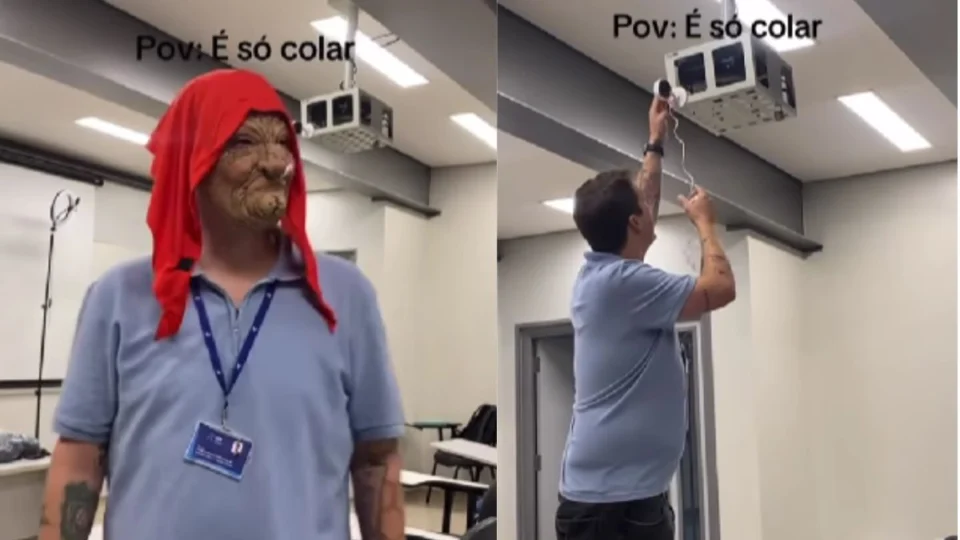 Professor viraliza nas redes com técnica inusitada para evitar que alunos colem nas provas