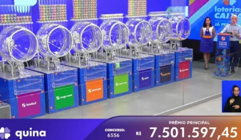 Quina 6556: uma aposta acerta e ganha mais de R$ 7,5 milhões
