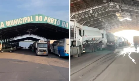 Seca em rios do Amazonas causa congestionamento no Porto do CEASA