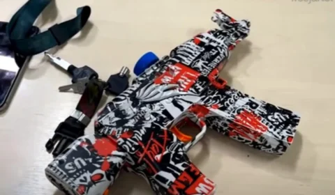 Suspeitos usavam ‘arma de bolinha de gel’ para assaltar em Manaus; veja