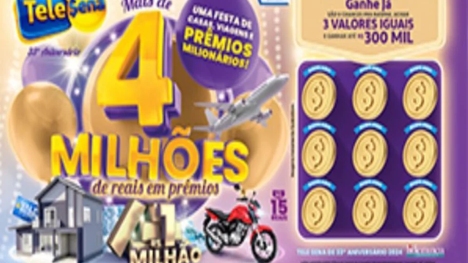 Resultado Tele Sena de 33˚ aniversário: veja números do 1˚sorteio