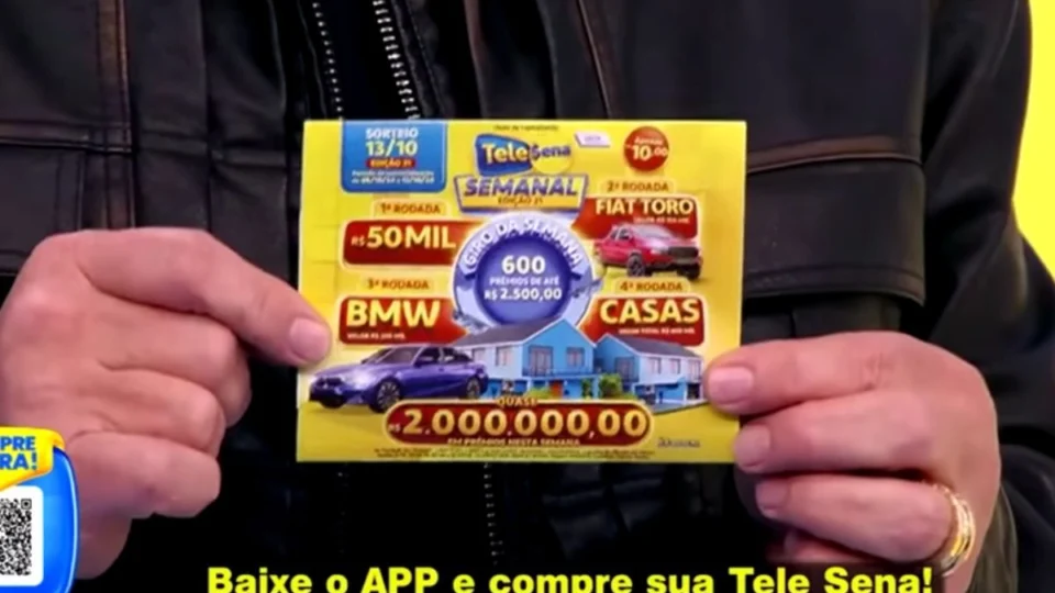 Tele Sena Semanal: quantos títulos ganharam prêmios no domingo (13/10)?