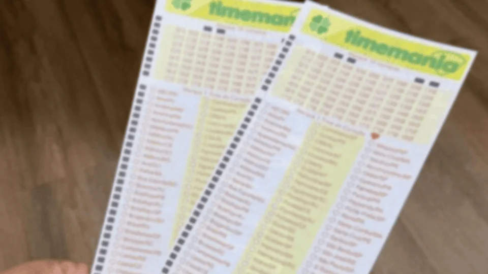 Timemania de hoje, quinta-feira (10/10), concurso 2154; prêmio chega a R$ 5 milhões