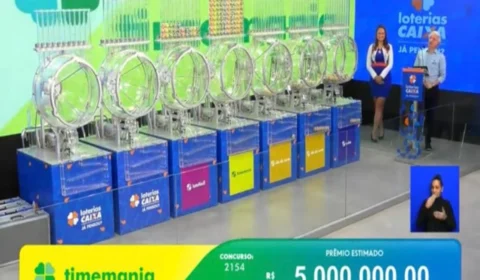 Timemania 2154: sem vencedor, prêmio atinge R$ 5,5 milhões
