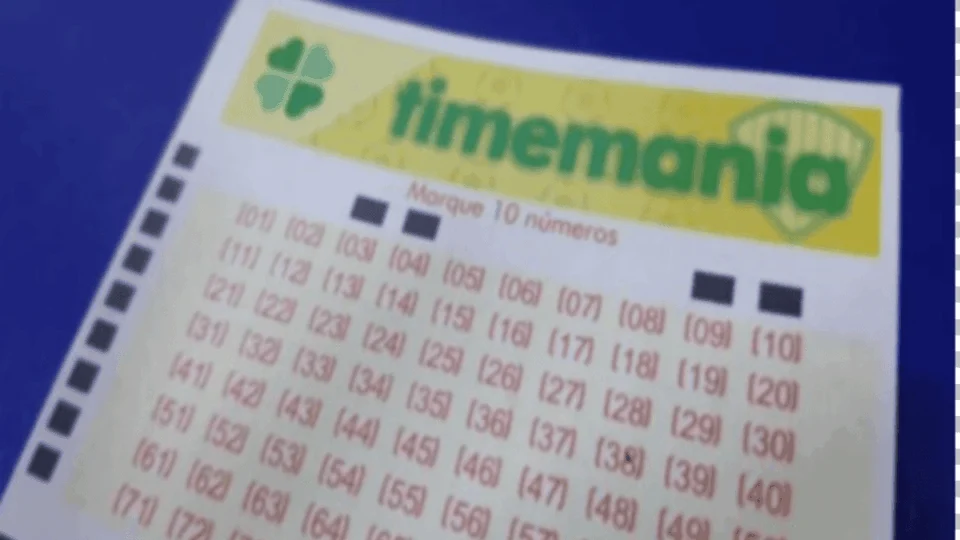 Timemania de hoje, quinta-feira (17/10), concurso 2156; prêmio chega a R$ 5,8 milhões
