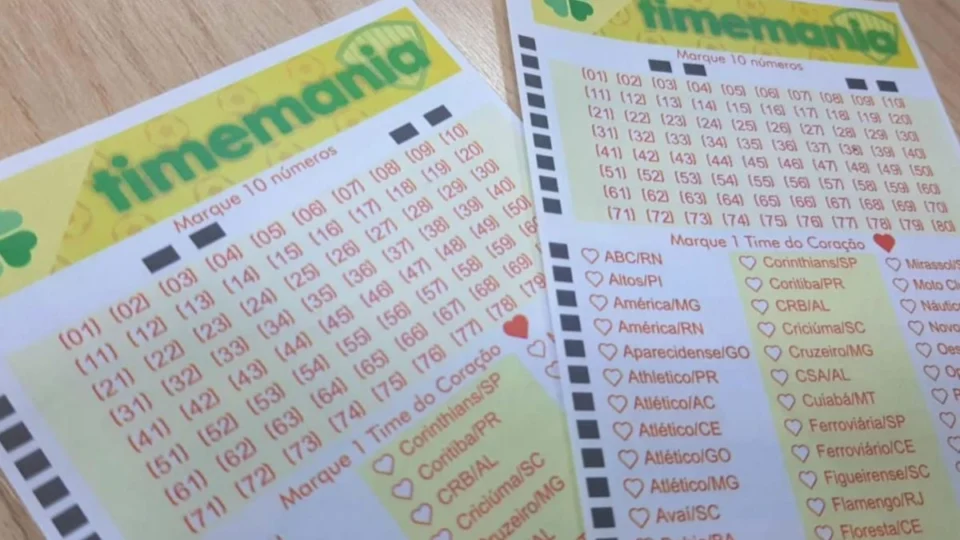 Resultado Timemania de hoje (16/11): veja números sorteados no concurso 2168