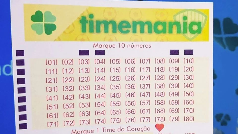 Timemania 2160: sem vencedor, prêmio atinge R$ 7,3 milhões