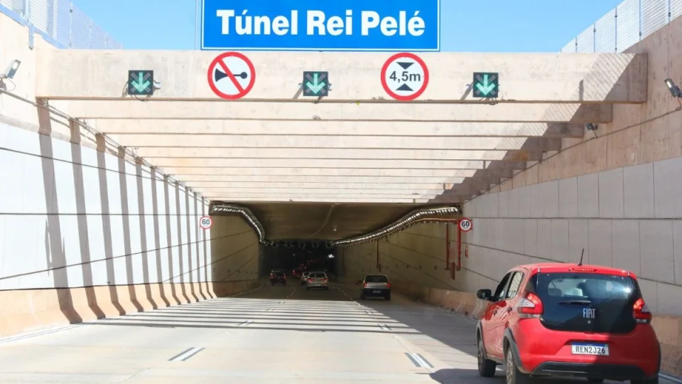 Túnel Rei Pelé no DF terá interdições para ajustes de segurança