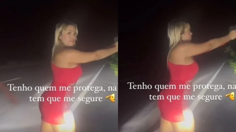 Blogueira do Amazonas exibe arma de fogo em vídeo nas redes sociais e gera polêmica