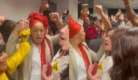 Manifestantes interrompem sessão que analisa PEC contra o aborto; veja vídeo