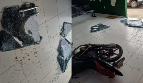 Homem surta, quebra unidade de saúde e é preso em Silves