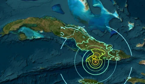 Dois terremotos de alta magnitude atingem o leste de Cuba neste domingo (10)