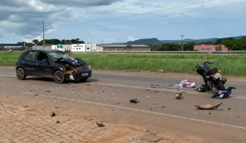 Acidente na BR-010 em Palmas deixa motociclista ferido e suspeito de embriaguez preso