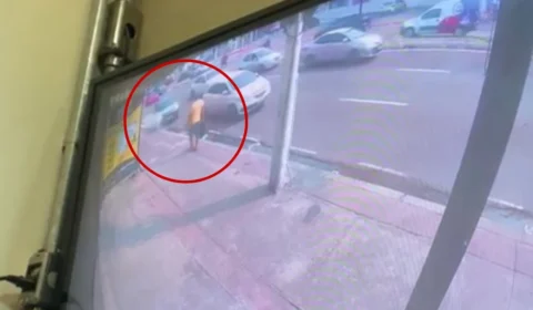 Homem é atropelado e arremessado por carro na avenida Djalma Batista em Manaus; veja vídeo