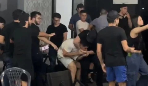 Briga entre ‘playboys’ gera tumulto na Ponta Negra, em Manaus; veja vídeo