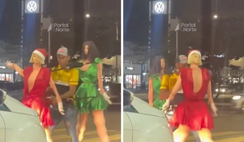 VÍDEO: homem vira sensação em Porto Velho dançando ‘Macarena’ ao lado de bonecas