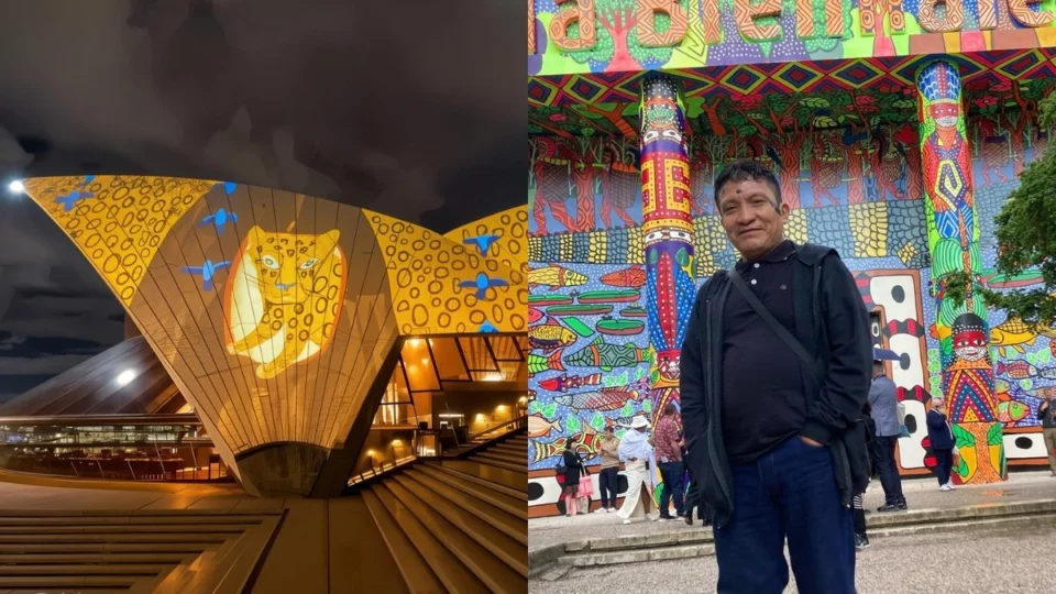 Artista Joseca Yanomami é homenageado na Ópera de Sidney, na Austrália