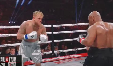 Mike Tyson X Jake Paul; lenda perde por decisão unânime dos juízes