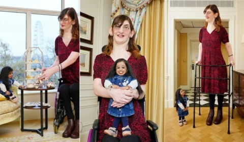 VÍDEO: Mulher mais alta do mundo conhece a mais baixa pela 1ª vez; veja