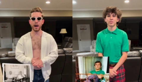 VÍDEO: netos revivem momentos icônicos do avô em homenagem emocionante de 80 anos