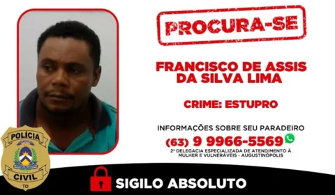 Dois homens são procurados por suspeita de estupros em Augustinópolis