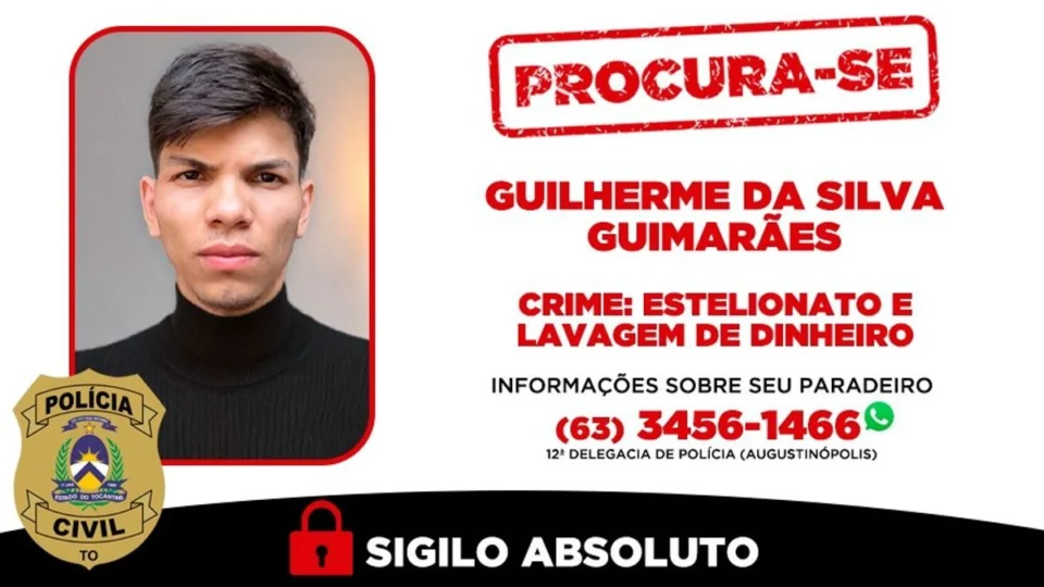 Homem é procurado pela polícia após falsificar boleto de R$ 15,6 mil no TO