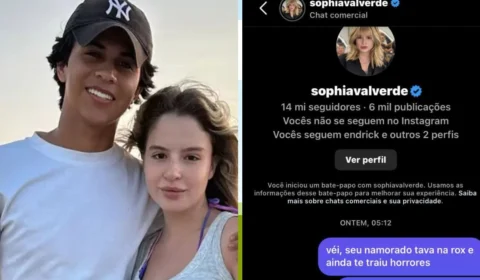 Ruan Bandeira traiu Sophia Valverde? Atriz responde: ‘Só acredito vendo’
