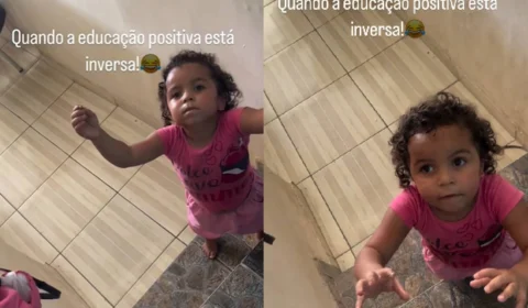 VÍDEO: Menina de 3 anos viraliza ao aplicar “educação positiva” na mãe após fazer arte