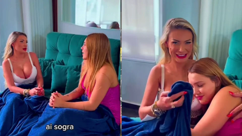 Andressa Urach grava vídeo com nora DJ Gabi Ayala e provoca reações na web