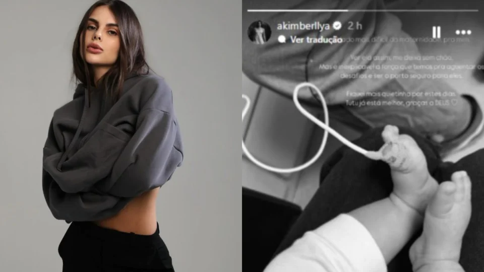 Amanda Kimberlly desabafa ao mostrar filha de Neymar no hospital: ‘Sem chão’; confira