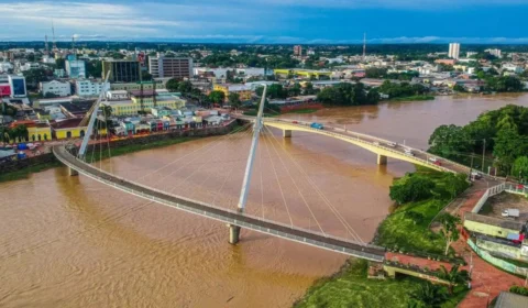 Rio Acre, em Rio Branco, sobe quase dois metros em 24 horas